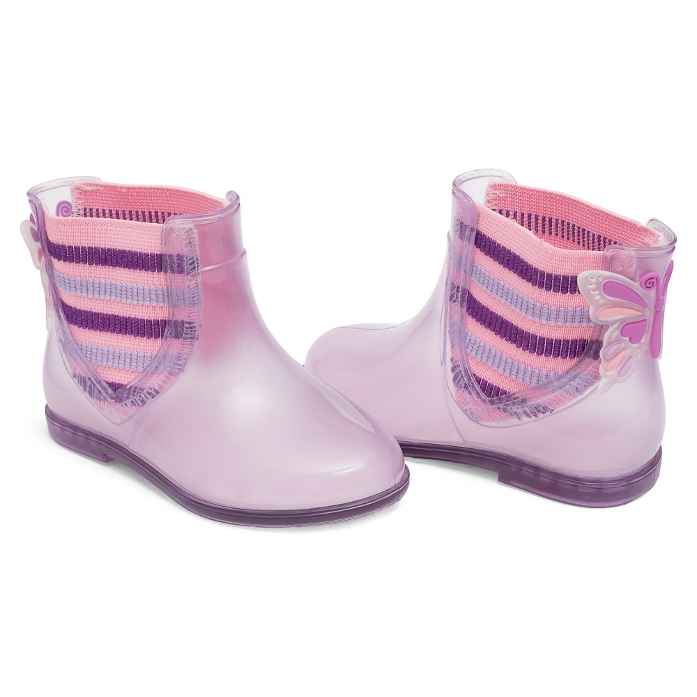 Kit Bota Infantil Pimpolho Lilas Grade 6 Pares - Numeração 22 A 27