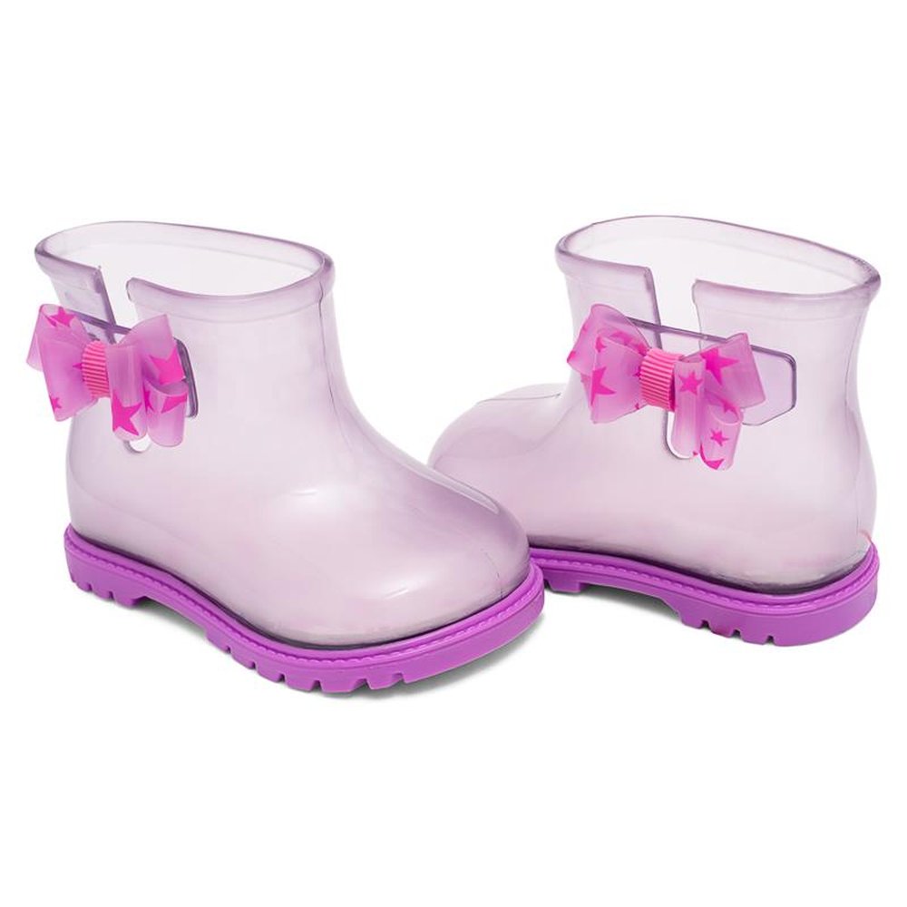 Kit Bota Infantil Pimpolho Lilás Grade 6 Pares - Numeração 16 A 21