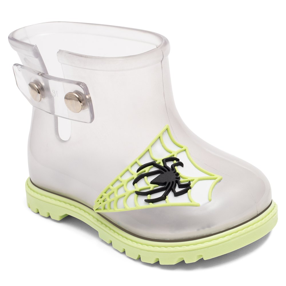Kit Bota Infantil Pimpolho Transparente Grade 6 Pares - Numeração 16 A 21