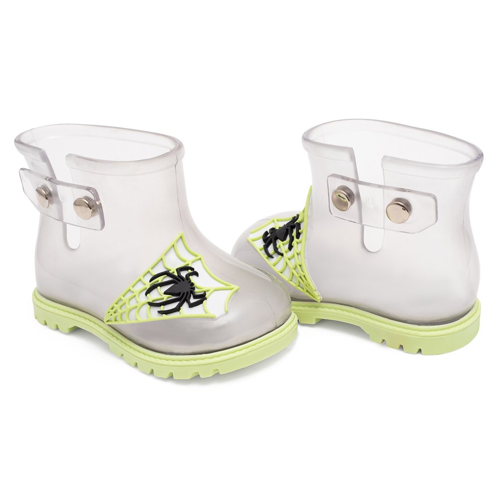 Kit Bota Infantil Pimpolho Transparente Grade 6 Pares - Numeração 16 A 21