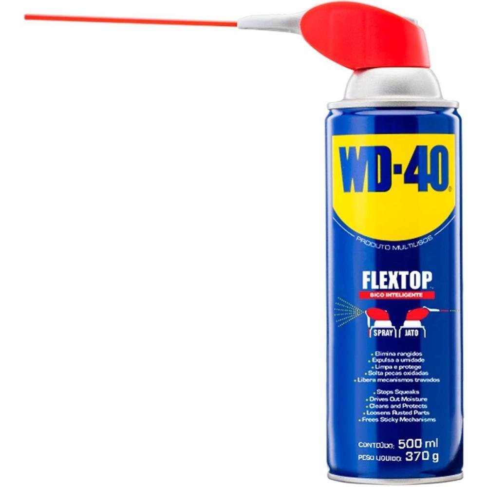 Lubrificante e Desengripante Aerosol 500ml FLEX TOP SPRAY WD40 - Caixa com 6 unidades