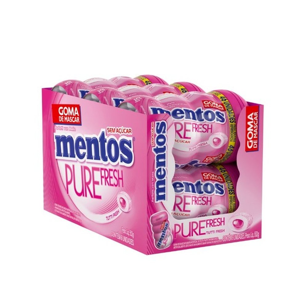 Mentos Pure Fresh Tutti-Frutti Big Garrafa 92G