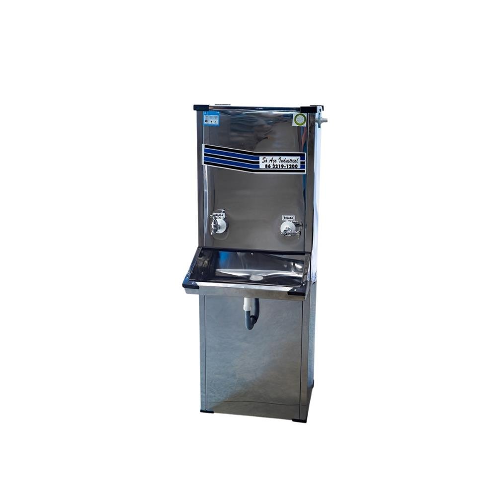 Bebedouro Industrial Inox Só Aço com 02 Torneiras 80L - 127V