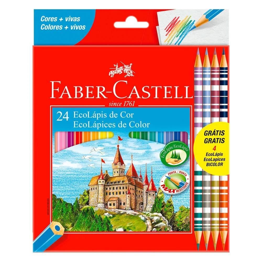 Lapis Cor Faber 20 Cores + 4 Bicolor