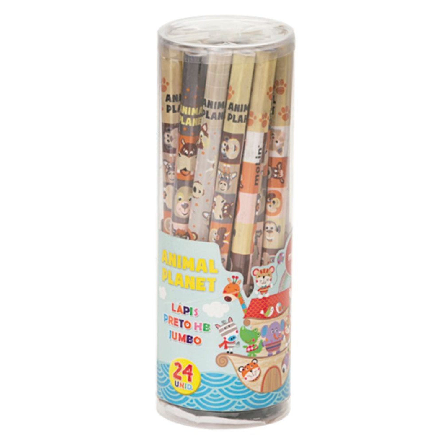 Lapis Preto Hb Jumbo Animal Planet Molin