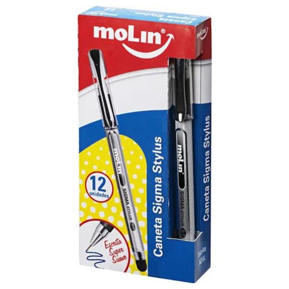 Caneta Sigma Stylus 0,7mm Azul Molin