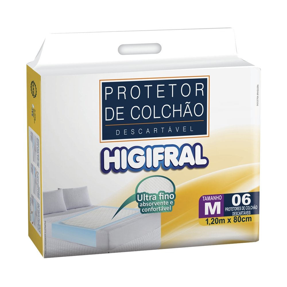 Protetor de Colchao Higifral Descartavel M 6 Unidade