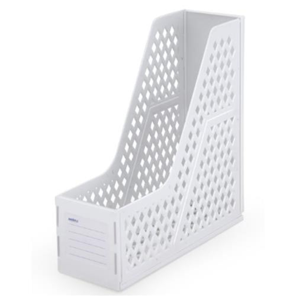 Organizador de Pastas e Revistas Individual Branco Waleu