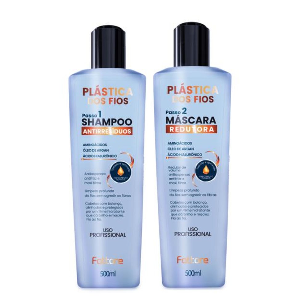 Kit Plástica Redutora dos Fios Fattore 500 ml