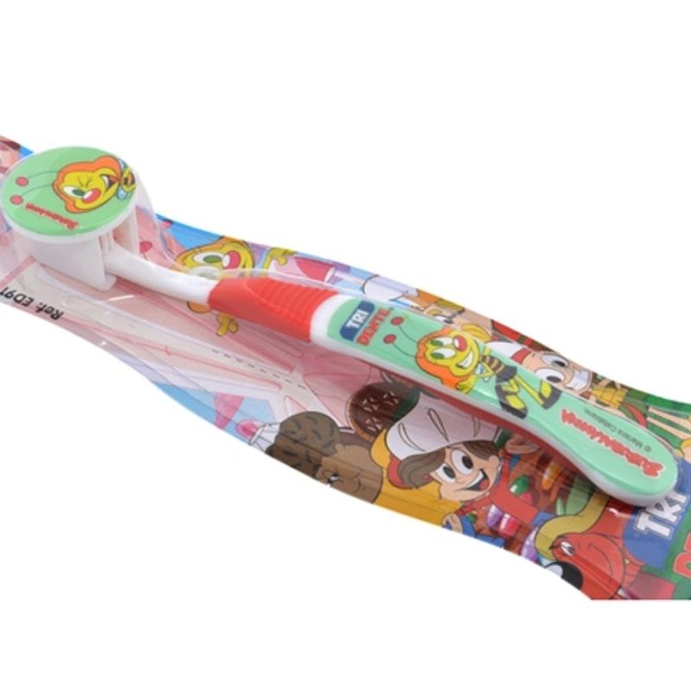 Escova de Dente Infantil com Capa TriDente Zuzubalândia