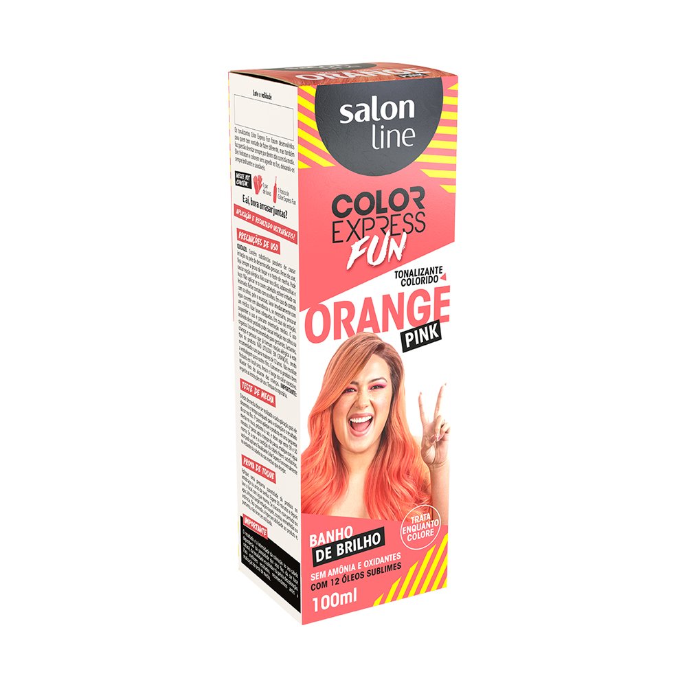 Tinta Salon Line Color Express Orange Pink 100ml