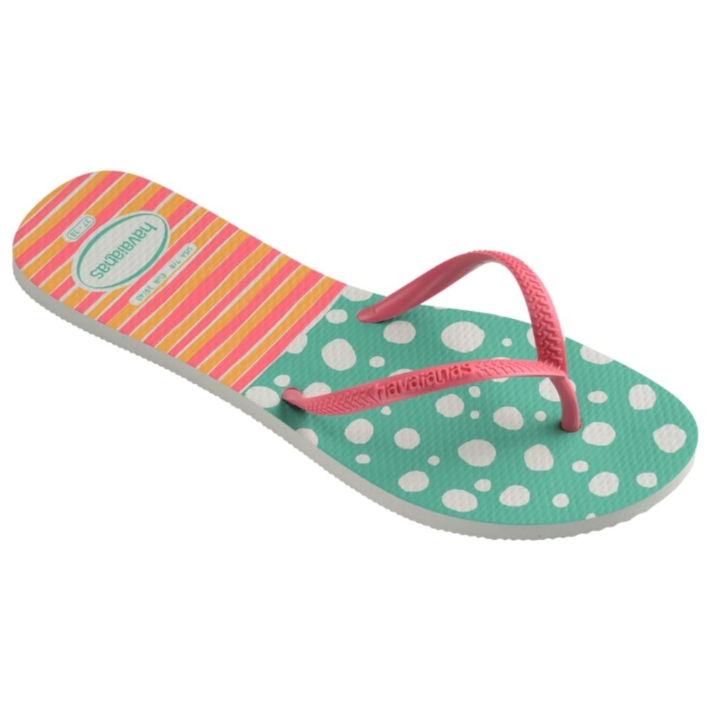 Havaianas Flat Mix Branco/Rosa 35/6