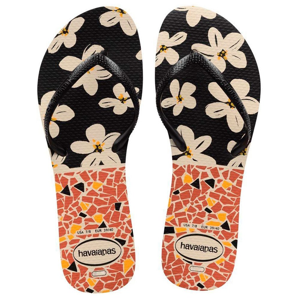 Havaianas Flat Mix Bege/Preto 35/6