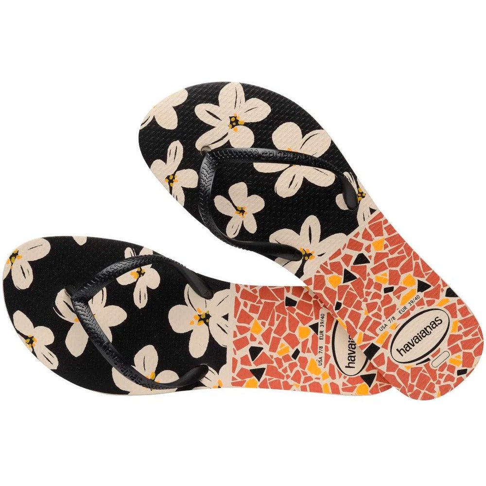 Havaianas Flat Mix Bege/Preto 35/6