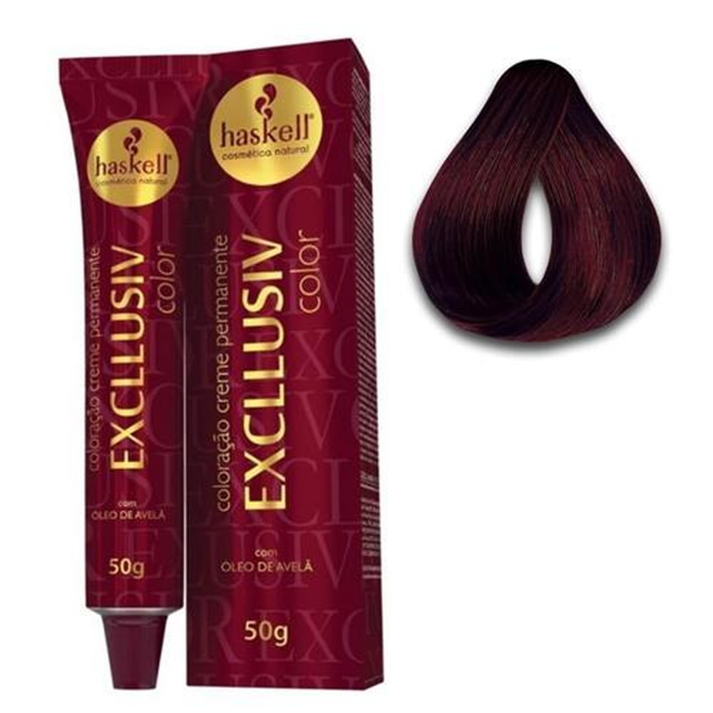 Coloração Haskell Excllusiv Color 50g 55.62 Castanho Claro Vermelho Violeta Especial