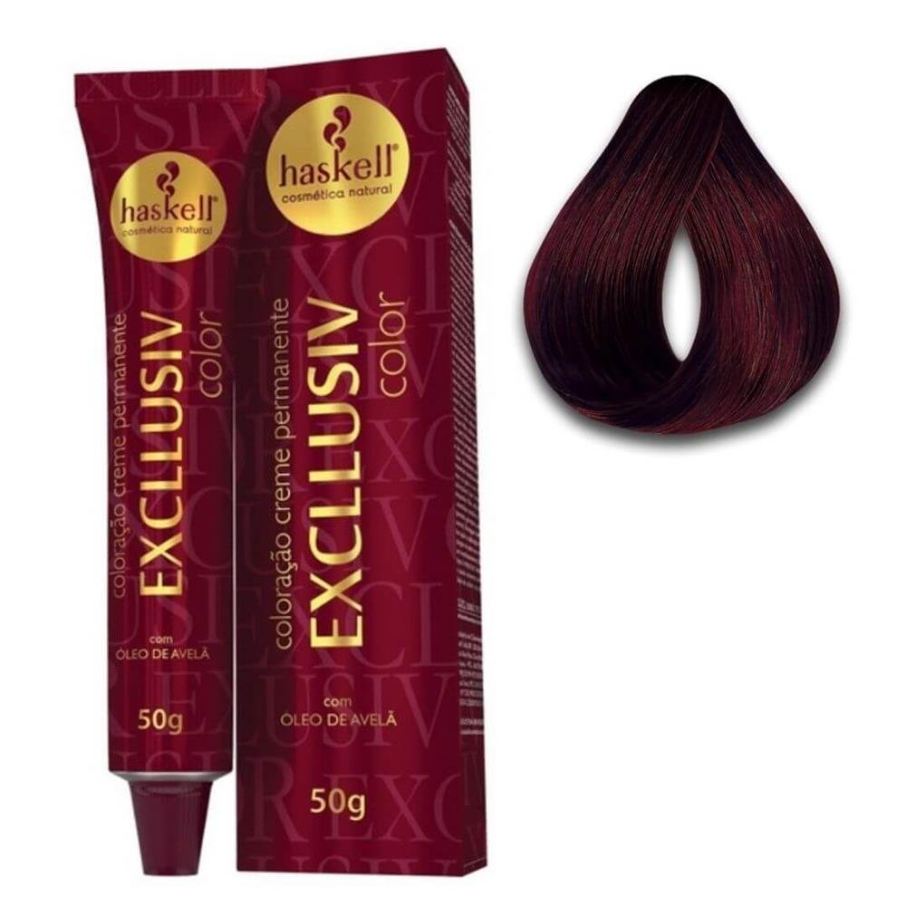 Coloração Haskell Excllusiv Color 50g 55.62 Castanho Claro Vermelho Violeta Especial
