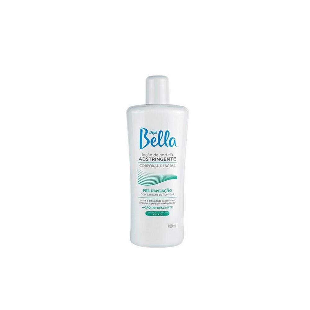 Loção de Hortelã Adstringente Depil Bella Corporal e Facial Pré-depilação 300ml