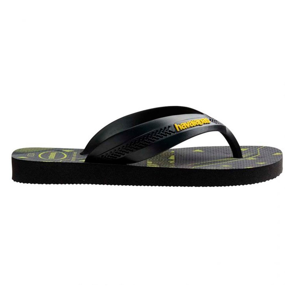 Havaianas Kids Max Heróis Preto/Amarelo 31/2