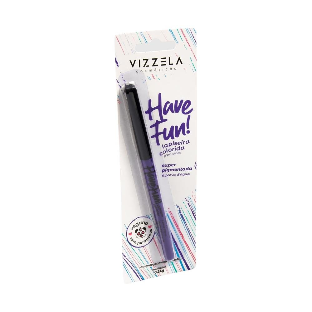 lapiseira para olhos colorida have fun Vizzela Cor Roxa