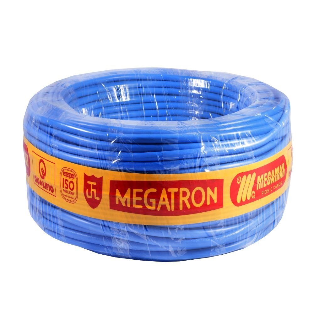 Cabo Flexível Megatron 16mm x 500m Bobina 750V Azul
