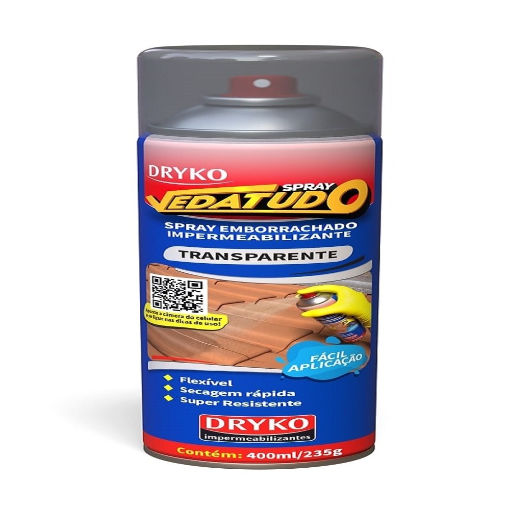 Spray Vedatudo Dryko Selador Impermeabilizante Transparente 400ml