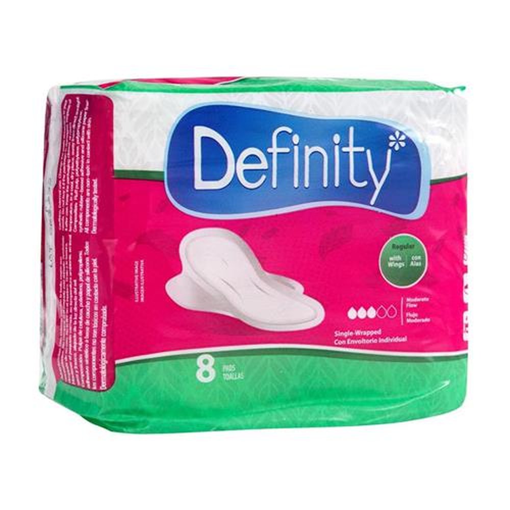 Absorvente Definity Com Abas 8 Unidades | Martins Atacado