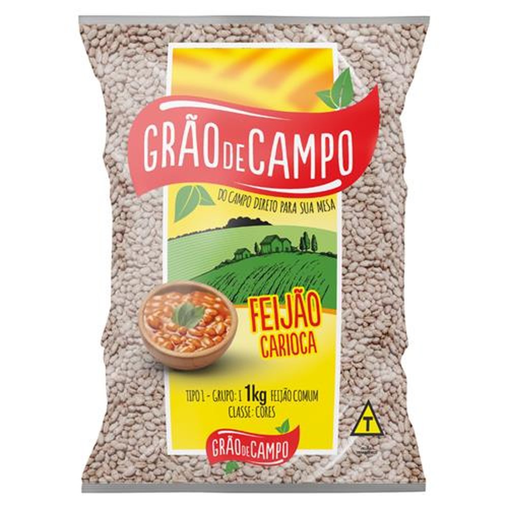 Feijao Carioca Grao de Campo Tipo 1 Embalagem 10X1Kg