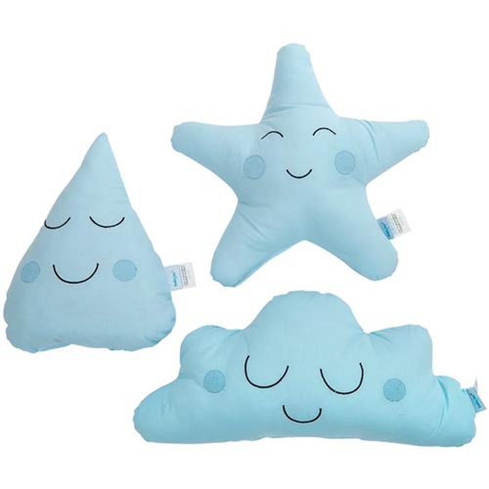 Kit Almofadas Baby Joy Formas Divertidas Nuvem Azul