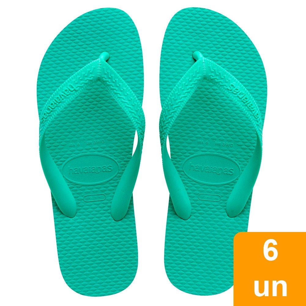 Havaianas Color Verde Virtual 43/4 - Embalagem com 6 Unidades