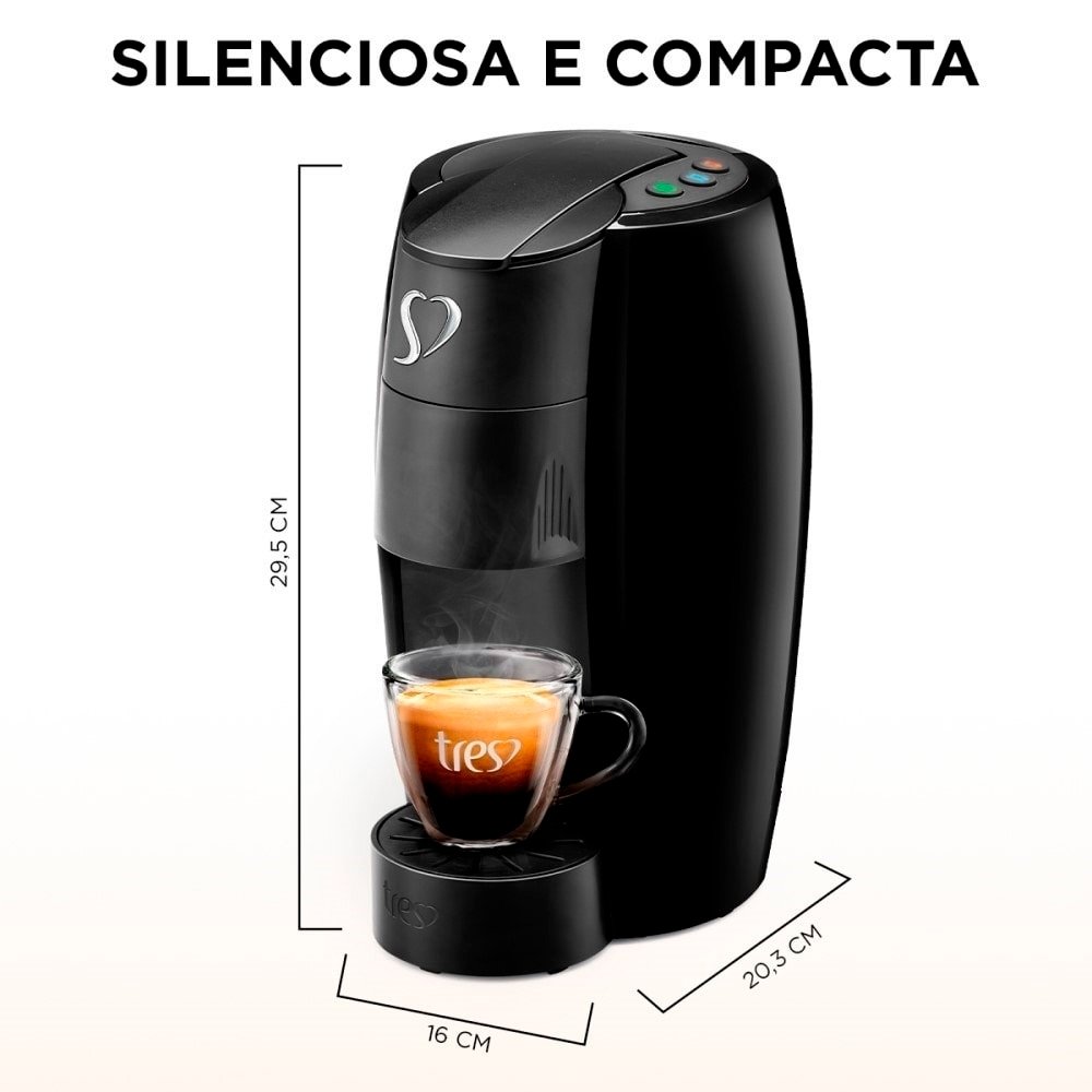 Cafeteira Expresso 3 Corações Lov, Preto, 220V