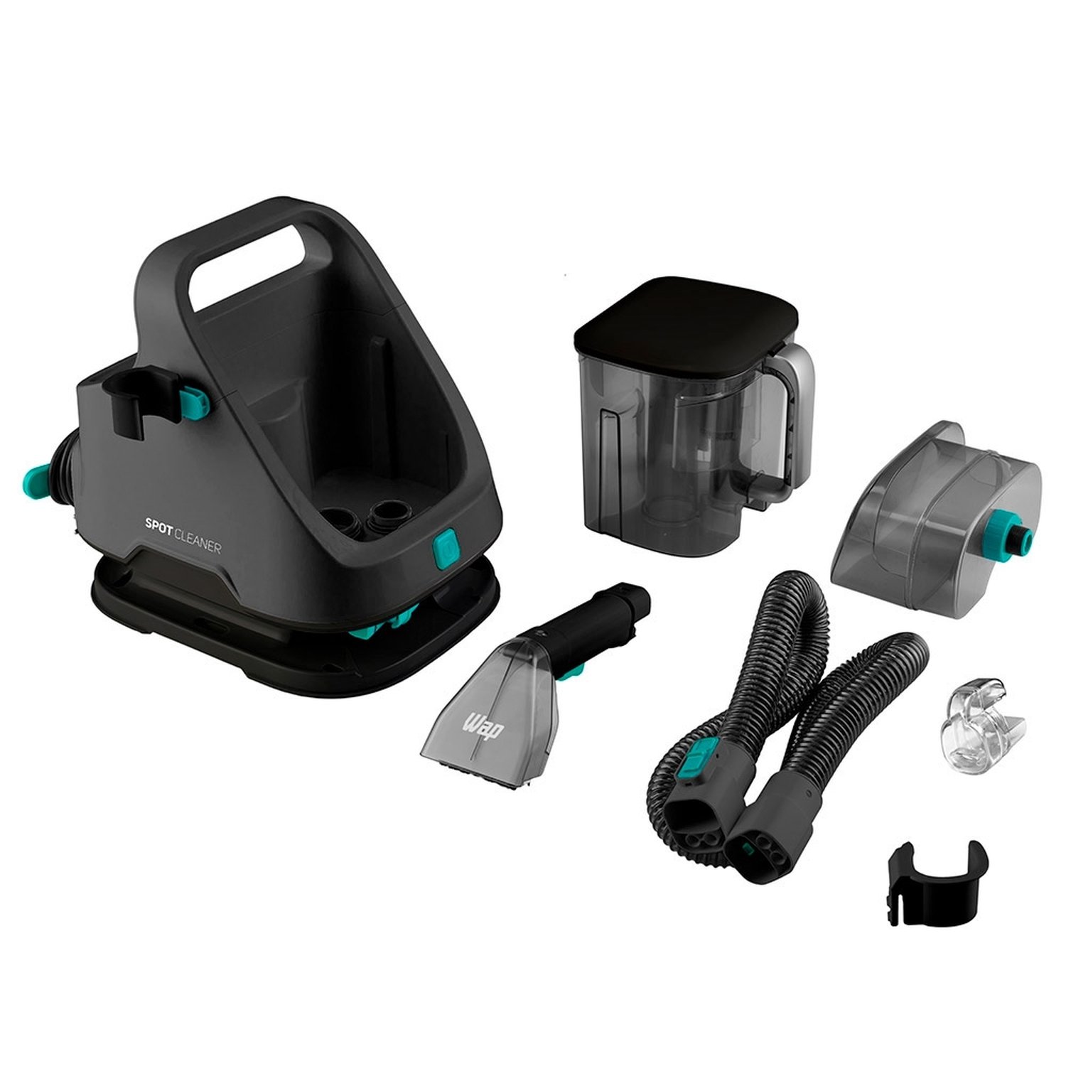 Extratora e Higienizadora Portátil WAP Spot Cleaner W2 | 1600 W, Preto/Cinza/Turquesa, 220V