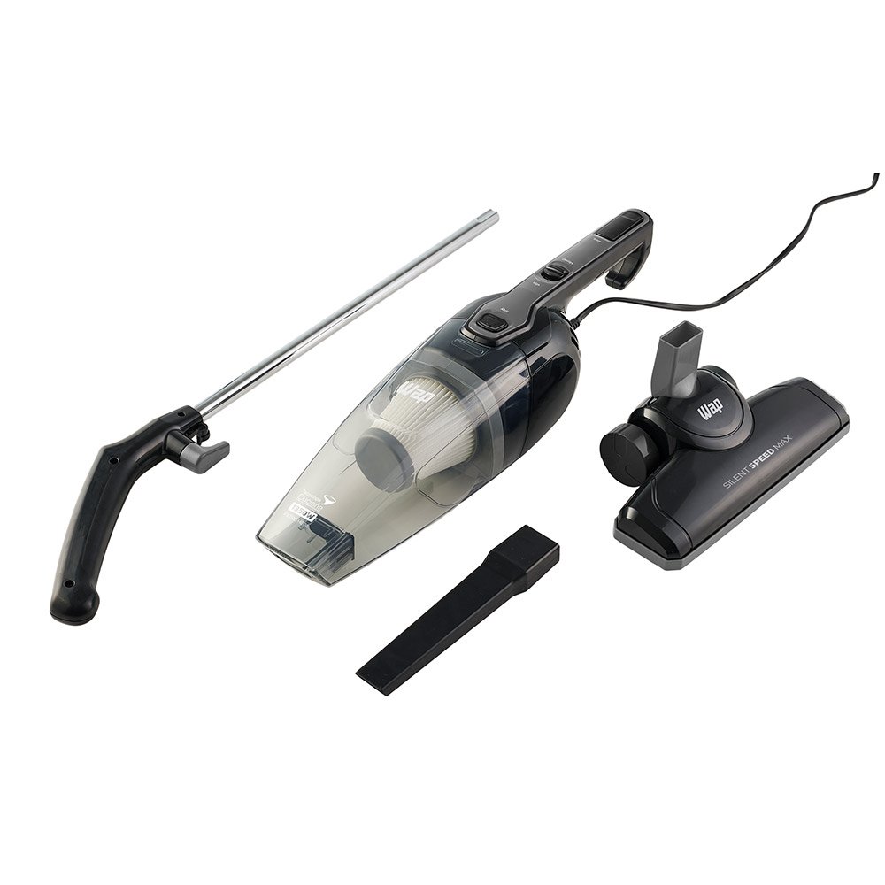 Aspirador de Pó Vertical Wap Silent Speed Max | 1350W, Filtro HEPA, Cinza/Preto, 220V