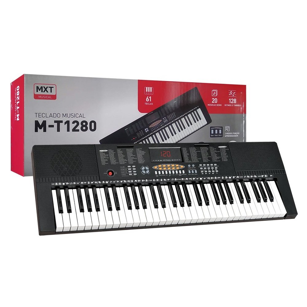 Teclado 61 Teclas 128 Timbres M-T1280 Mxt