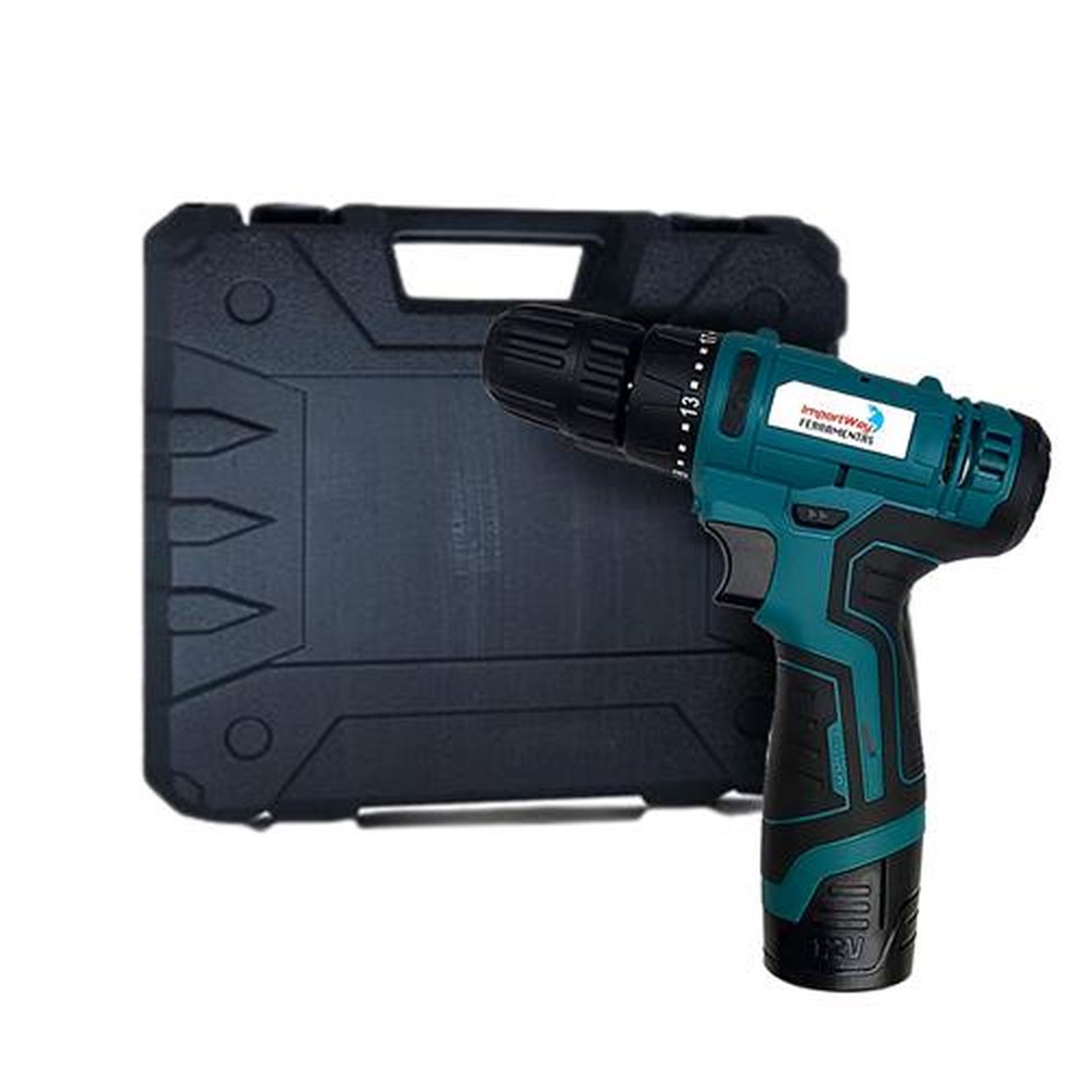 Furadeira Parafusadeira 12V com Maleta e Acessórios