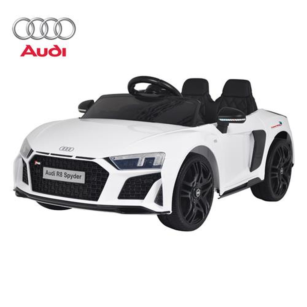 Mini Carro Elétrico 12V Audi R8 Spyder Licenciado Branco
