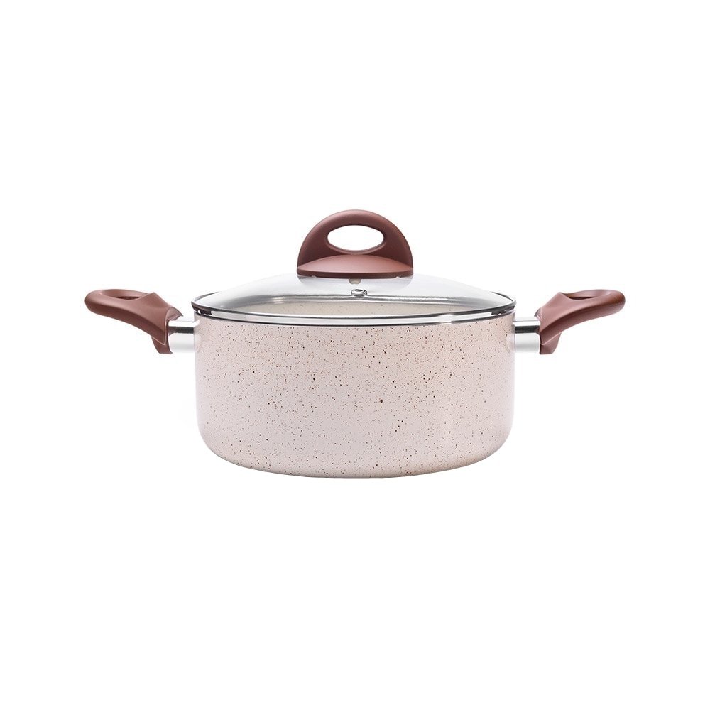 Jogo de Panela Brinox Ceramic Life Smart Plus Vanilla 4 Peças