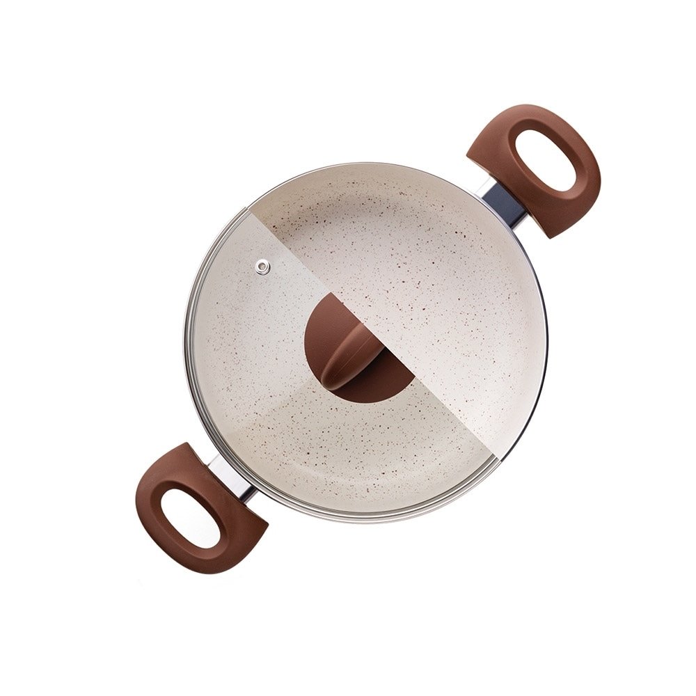 Jogo de Panela Brinox Ceramic Life Smart Plus Vanilla 4 Peças