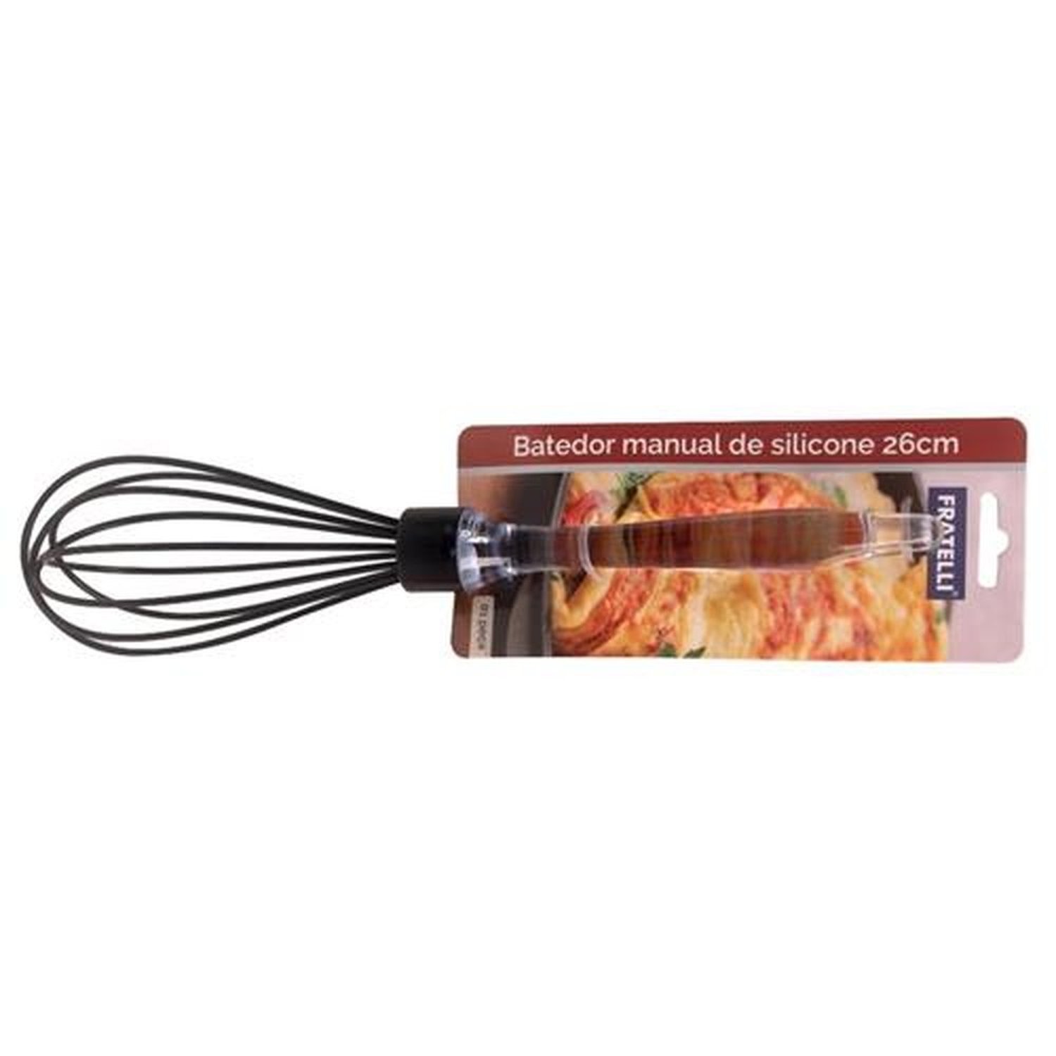 Batedor Fouet Silicone 25,5Cm Fratelli