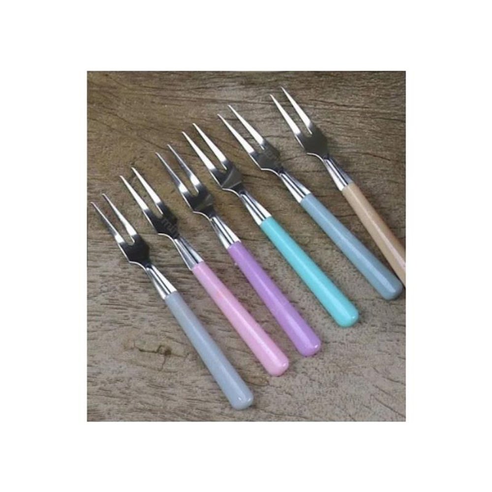 Garfo para Petisco Color com 6 Peças Fratelli