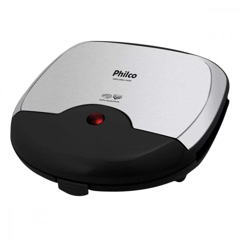 Mini Grill Philco Inox Preto 220V