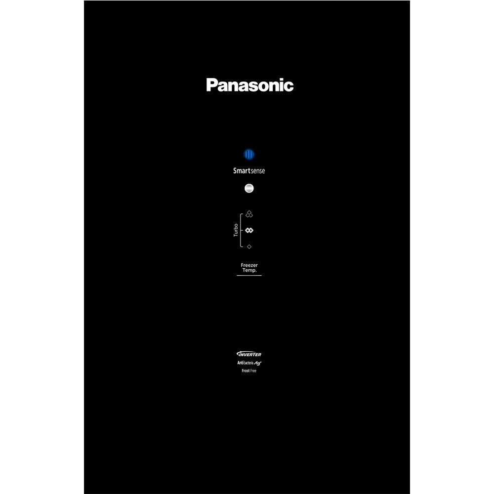 Geladeira/Refrigerador Panasonic 397 Litros A+++ NR-BB41GV1B | 2 Portas, Frost Free, Painel Easy Touch, Black Glass, 220V