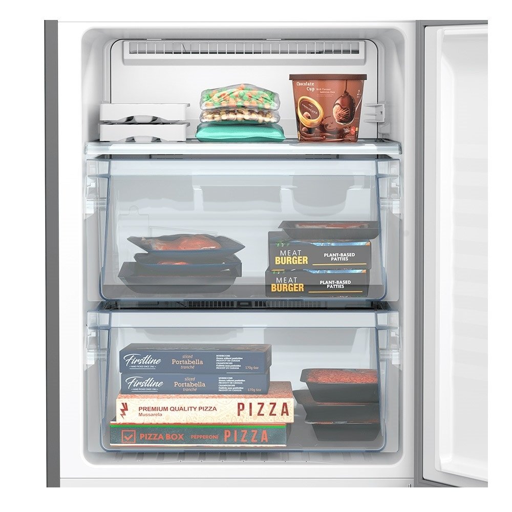 Geladeira/Refrigerador Panasonic 397 Litros A+++ NR-BB41PV1T - 2 Portas, Frost Free, Painel Eletrônico, Titânio, 220V