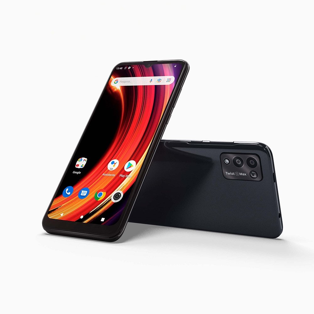 Smartphone Positivo Twist 5 Max, Chumbo, Tela 6.5¿| 4G+Wi-Fi, Câm.Traseira Dupla, Câm.Frontal 8MP e  2GB RAM, 128GB