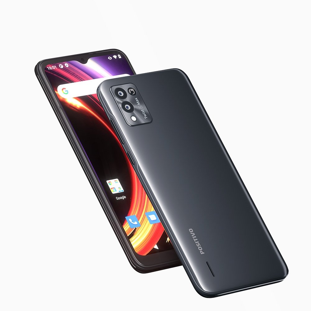 Smartphone Positivo Twist 5 Max, Chumbo, Tela 6.5¿| 4G+Wi-Fi, Câm.Traseira Dupla, Câm.Frontal 8MP e  2GB RAM, 128GB