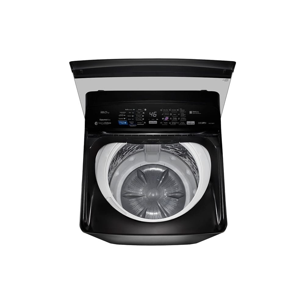 Máquina de Lavar Roupas 18Kg Panasonic NA-F180P7T Smartsense - Painel Digital, Cesto Inox,Titanium, 110V