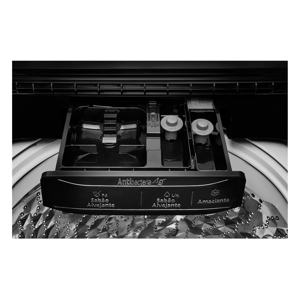 Máquina de Lavar Roupas 18Kg Panasonic NA-F180P7T Smartsense - Painel Digital, Cesto Inox,Titanium, 220V