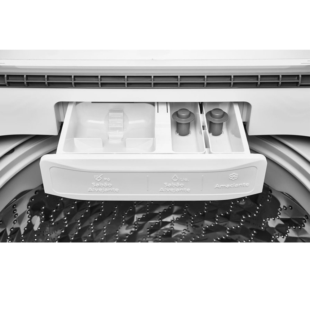 Máquina de Lavar Roupas 17Kg Panasonic NA-F170B7W Smartsense - Painel LED, Cesto Inox, Branco 110V