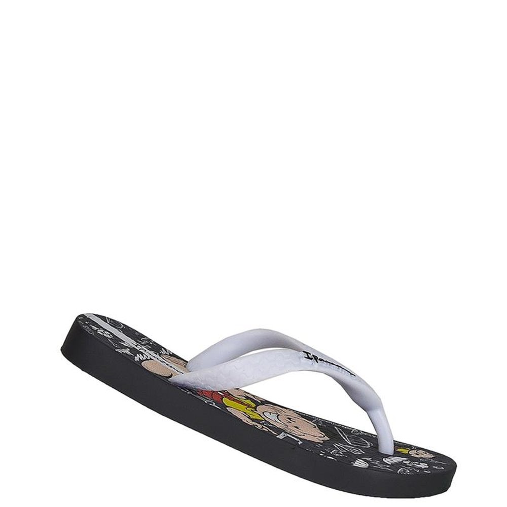 Chinelo Infantil Turma Da Monica Preto - Branco - Grade com 12 pares