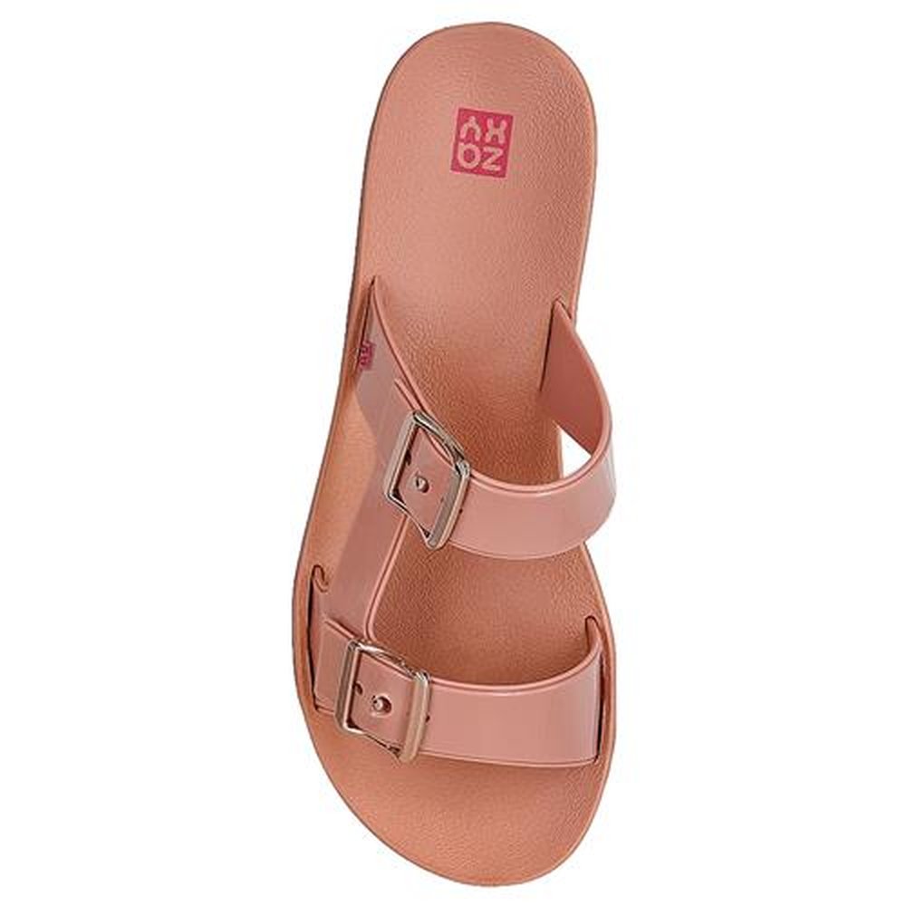 Sandalia Zaxy Flash Tamanco Nude - Grade com 12 pares