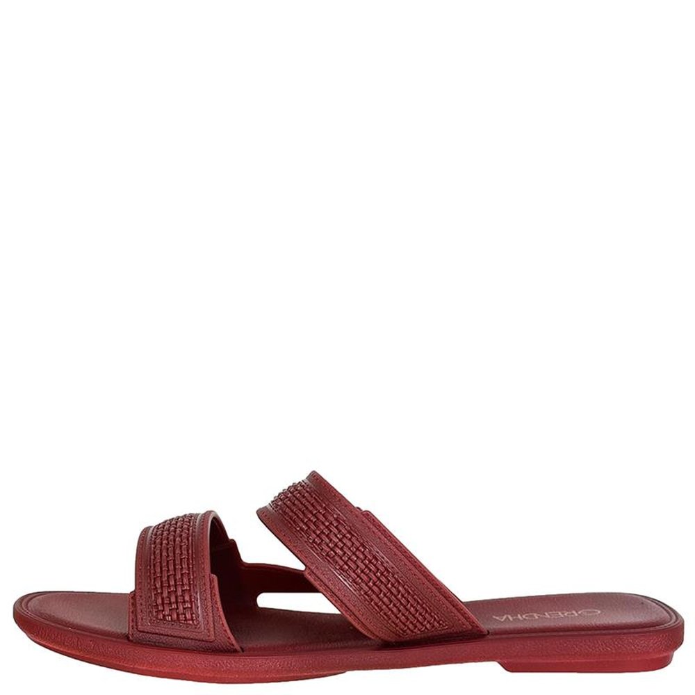 Sandalia Grendha Buriti Casual Slide Vinho - Grade com 12 pares